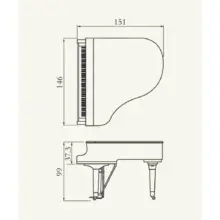 yamaha GB1K silent yamaha GB1K dimensioni