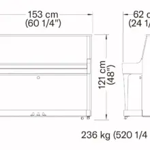 yamaha B30 silent SC3 dimensioni yamaha B30 silent SC3 dimensioni